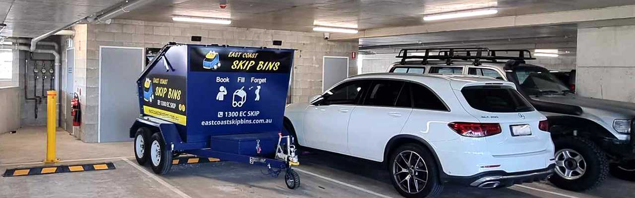 underground car park skip bins sunshine coast